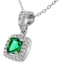 Orphelia 'Faustine' Dames 925 Sterling Zilveren Ketting met Hanger - Zilver ZH-7199/GR