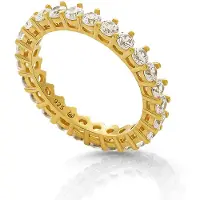 Orphelia 'Paris' Dames 925 Sterling Zilveren Ring - Goud ZR-7540/G