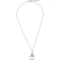 Orphelia 'Aavia' Dames 925 Sterling Zilveren Ketting met Hanger - Roze ZH-7422