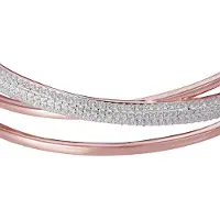 Orphelia Dames 925 Sterling Zilveren Armband - Roze ZA-7408