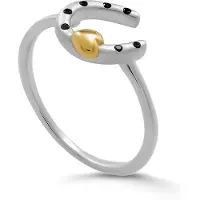 Orphelia 'Aurora' Dames 925 Sterling Zilveren Ring - Zilver/Goud ZR-7525