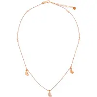 Orphelia 'Elisa' Dames 925 Sterling Zilveren Halsketting - Roze ZK-7381