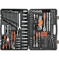 Sthor Sleutelsset, 225-delig, 1/2", 3/8", 1/4"
