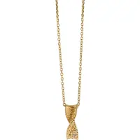 Orphelia Dames 925 Sterling Zilveren Ketting met Hangertje - Goud ZH-6028/2