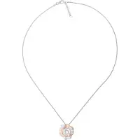 Orphelia 'Ivory' Dames 925 Sterling Zilveren Ketting met Hanger - Zilver/Rozen ZH-7091/1