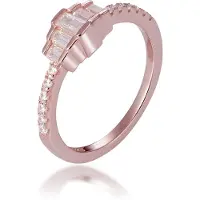 Orphelia Dames 925 Sterling Zilveren Ring - Roze ZR-7443