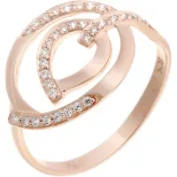 Orphelia Dames 925 Sterling Zilveren Ring - Roze ZR-7114/RG