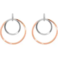 Orphelia 'Margot' Dames 925 Sterling Zilveren Oorbellen - Zilver/Roze ZO-7387