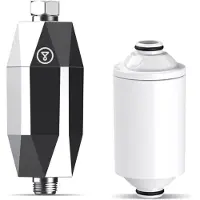 Raw Organic ShowerPro Diamond Douchefilter - Ontkaler - Waterontharder - Uniek ontwerp - 4-traps filtratie - KDF-55 technologie