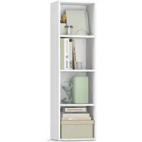 Vasagle Boekenrek met open planken, Wolkenwit / 4 verdiepingen（ 30B cm）