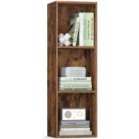 Vasagle Boekenrek met open planken, vintage bruin / 3 verdiepingen（ 30B cm）
