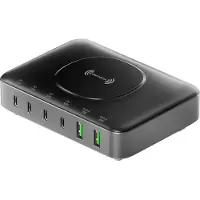 4smarts 540571, Vrijstaand, Zwart, Contactdoos, Wandplaat, 100 - 240 V, 50/60 Hz