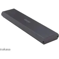 Akasa externe M.2 NVMe-behuizing, USB 3.1, aluminium (M.2), Harddisk behuizing, Zwart