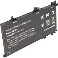 AccuCell OMEN 15-AX000 - Accu - Li-Polymer 11.55V 5360mAh 62Wh zwart
