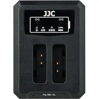 JJC DCH-NB13L USB Dual Battery Charger (voor Canon NB-13L)