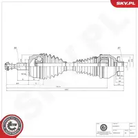 ESEN SKV Aandrijfas 40SKV174
