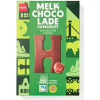HEMA Chocoladeletter melk hazelnoot H 140g