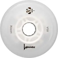 Luminous - 90mm LED 4-pack - Skate Wielen - Wit