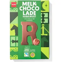 HEMA Chocoladeletter melk hazelnoot R 140g