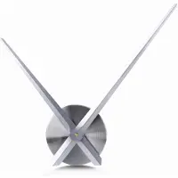 LONGZIMING DIY Wandklok Grootformaat – Moderne Quartz Klok met Stille Uurwerk en Metalen Wijzers – Creatieve Muurdecoratie & Geschenk