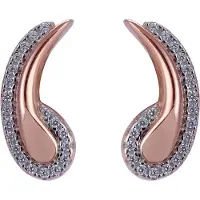 Orphelia 'Tilou' Dames 925 Sterling Zilveren Stud Oorbellen - Roze ZO-7441