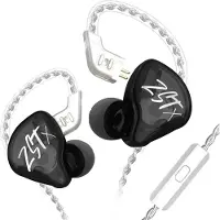 KZ ZST X - In-Ear Monitors - IEM - Muziek & Gaming Oortjes - Oordoppen - Verwisselbare Kabel - Hybride Drivers - Ergonomisch Design – Zwart