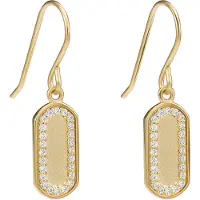 Orphelia 'Malaga' Dames 925 Sterling Zilveren Oorbellen - Goud ZO-7573/G