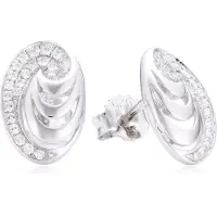 Orphelia Dames 925 Sterling Zilveren Stud Oorbellen - Zilver EAR-2088