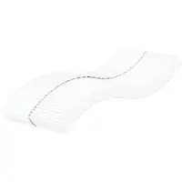 vidaXL Schuimmatras hardheid H2 H3 80x210 cm wit