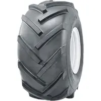 Parnells 13x5.00-6 band met open midden, noppen en rotovator-profiel voor de landbouw, gemonteerd op een 25 mm kogellager