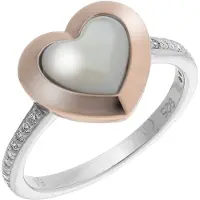 Orphelia Dames 925 Zilveren Ring - Zilver/Roze ZR-7289/RG