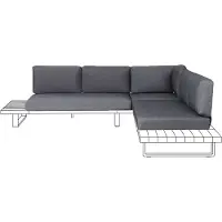 Beliani MYKONOS - Kussenhoezen - Grijs - Polyester