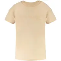 Cars Little T-shirt beige Meisjes Stretchkatoen Ronde hals Tekst - maat 104