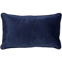 Dutch decor FINN - Kussenhoes 30x50 cm - velvet - lendekussen - Insignia Blue - donkerblauw - met rits - zonder binnenkussen