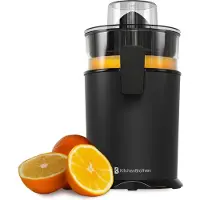 Kitchenbrothers Citruspers - Handmatig - Met Uitloop - 0.5L - Zwart