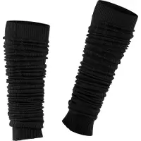 Esprit Rib Beenwarmer dik gedessineerd wol beenwarmers dames zwart - maat ONESIZE