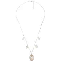 Orphelia 'Jarina' Dames 925 Sterling Zilveren Ketting - Zilver/Roze ZK-7165