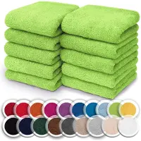 NatureMark Badstof washandje zeep molton 30 x 30 cm, appelgroen