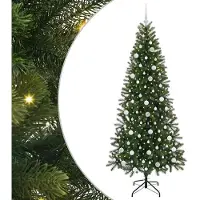 vidaXL Kunstkerstboom Groen 210 cm PE en PVC
