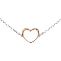 Orphelia 'Mada' Dames 925 Sterling Zilveren Armband - Zilver/Roze ZA-7389