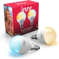 Innr Slimme E14 led lamp | Kogel P45 | Mat | 2000-6500K | Zigbee | 4.5W (40W) | 2 stuks