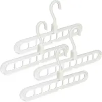 Benson Kledinghangers - 6x stuks - hout - anti slip - 45 cm - draaibare haak - kledingkast inruimen