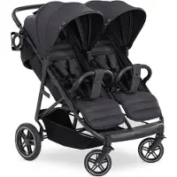 Hauck Uptown Duo Tweeling- en duobuggy - extra grote zonnekap - Melange Black