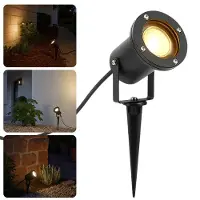 Cheqo LED Prikspot - Spikespot - Warm Wit - Zwart Metaal - Buitenverlichting - Tuinspot - Energiezuinig - Padverlichting - Tuinverlichting - Tuinlamp - Priklamp - Tuin Spot - Tuinverlichting