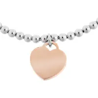 Orphelia 'Izabella' Dames 925 Sterling Zilveren Armband - Zilver/Roze ZA-7185
