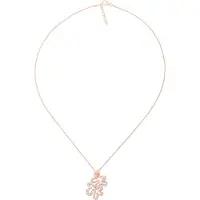 Orphelia 'Malenia' Dames 925 Zilver Ketting met Hanger - Roze ZH-7077/1