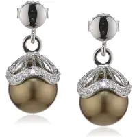 Orphelia Dames 925 Sterling Zilveren Drop Oorbellen - Zilver ZO-5028