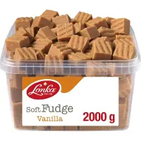 Lonka Fudge vanille - snoep - romige vanillesmaak - box a 2kg
