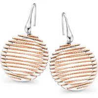 Orphelia 'Zelia' Dames 925 Sterling Zilveren Hangoorbellen - Zilver/Roze ZO-7180