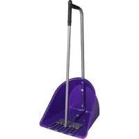 Horka mestboy met hark 80 cm paars/zilver 2-delig